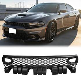 Hg-dchr19srt-u Modilover Mor Grille Compatible With 2015-2023 Dodge Charger Srt/scat Pack Polypropylene