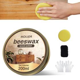 Mollor78356 Mollor 760472212300 Beeswax Furniture Polish 200g Natural Conditioner For Wooden Tools