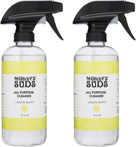 Mollys Suds 313090182199 All Purpose Cleaner Spray Lemon Burst 16oz 2 Pack
