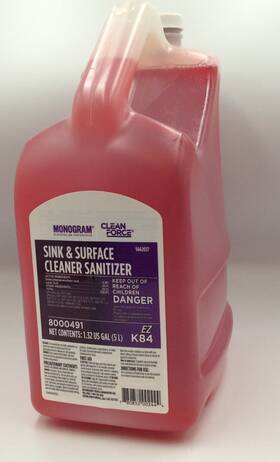 8000491 Monogram Clean Force Ez K84 Sink And Surface Cleaner 1.32 Gal Free Shipping