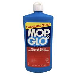 Mop & Glo 019200054164 Vintage And Floor Shine Cleaner 16 Oz Nearly Full Squeeze Bottle 1980s