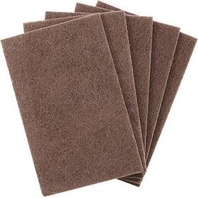 Mop Mob 810013932683 Heavy Duty Xl Brown Scouring Pads. 6x9 In 5 Pack Of Scrubber Tools For Cleani