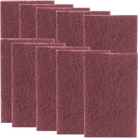 Mop Mob 810013932690 Heavy Duty Xl Red Scouring Pads. 6x9 In 10 Pack Of Scrubber Tools For Clean Inch