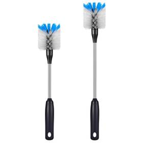 Usxy-0304-2888 Mosolan Stainless Steel Bottle Brush With Replaceable Head 2 Pack Long Handle Scrubb