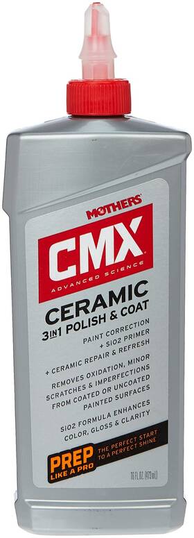 Mothers 078175017161 01716 Cmx Ceramic 3-in-1 Polish And Coat 16 Oz
