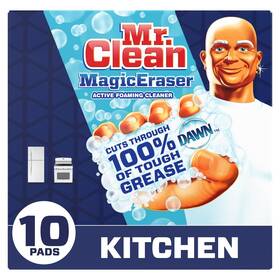 Mr. Clean 030772001400 Eraser Oven Kitchen And Shoe Cleaner Cleaning Pads With Durafoam 10 Count