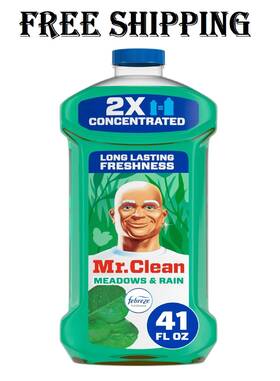Mr. Clean 030772107317 2x Concentrated Multi Surface Cleaner With Febreze Meadows And Rain Scen