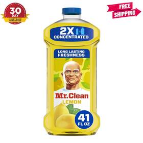 Mr. Clean 030772112915 2x Concentrated Multi Surface Cleaner Lemon Scent All Purpose 41 Fl Oz