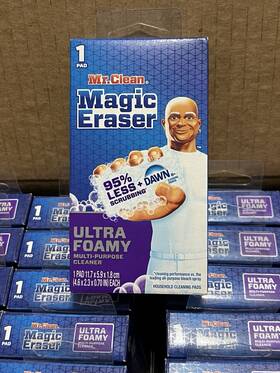 Mr. Clean 030772123850 Magic Eraser With Dawn Ultra Foamy Cleaning Pads Lot - Case Of 32
