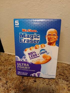 Mr. Clean 030772127315 Magic Eraser Ultra Foamy Multi-purpose Cleaner 5 Pads