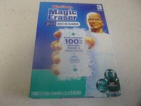Mr. Clean 030772156384 3 Boxes Magic Eraser 2 In 1 Built Cleaner Pack 9 Total