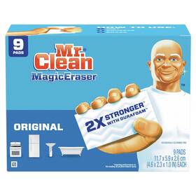 Mr. Clean 037000695165 Magic Eraser Original Cleaning Pads With Durafoam 9 Count
