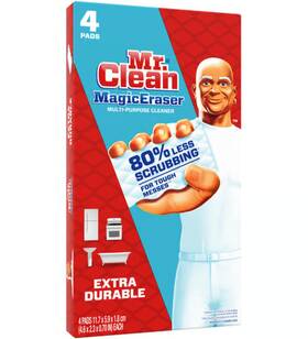 Mr. Clean 037000999263 Set Of 4 Magic Eraser Multi Purpose Cleaner 2 Pad Per Box