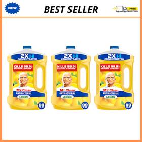 3077218551 Mr. Clean All Purpose Cleaner Multi-surface Liquid Lemon Scent 99 Oz 3 Pack