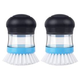 Mr.siga 925828216485 Soap Dispensing Palm Brush Kitchen For Dish Pot Pan Sink Cleaning Pac