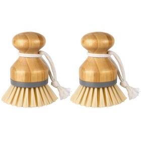 Mr.siga 925828217130 Bamboo Palm Brush Scrub For Dishes Pots Pans Kitchen Sink Cleaning Pa