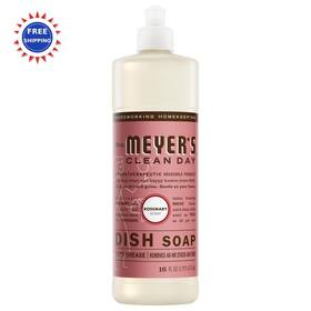 17451 Mrs. Meyers Liquid Dish Soap Rosemary 16 Fl Oz Pack Clean