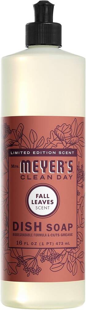 346377 Mrs Meyers Mrs. Clean Day Dish Soap Fall Leaves Scent 16 Fl Oz 1
