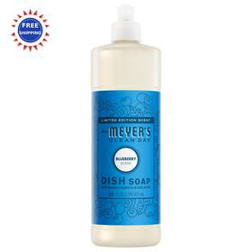 380798 Mrs. Meyers Liquid Dish Soap Blueberry Scent 16 Fl Oz Clean Bottle