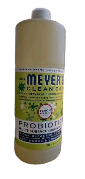 Mrs Meyers 808124117341 Probiotic Multi Surface Concentrate Cleaner Lemon Vebena 32oz