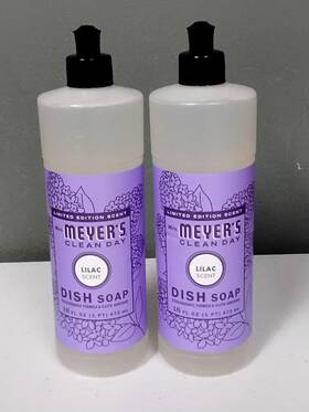 670758 Mrs. Meyers Clean Day 2 Lilac Scent Limited Edition Liquid Dish Soap 16oz Essential Oils