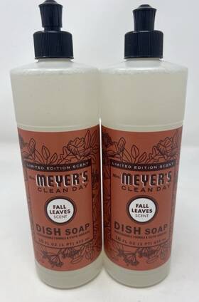Mrs. Meyers Clean Day 808124117549 Fall Leaves Limited Edition Dish Soap 2 Pack 16oz Each