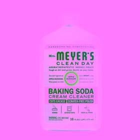 Mrs. Meyers Clean Day 808124119178 Apple Blossom Baking Soda Cream Cleaner 16 Oz