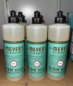 Mrs. Meyers Clean Day 808124119260 Rain Water Dish Soap 16 Oz By Lot Of 6