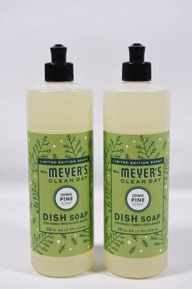 Mrs. Meyers Clean Day 808124174207 Iowa Pine Dish Soap Limited Edition Scent 16oz 2 Pack