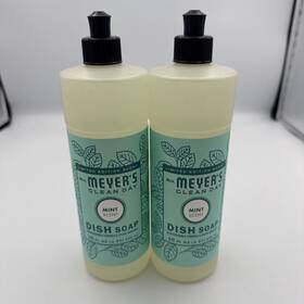 Mrs. Meyers Clean Day 808124703490 Dish Soap Mint Scent 16 Ounce Bottle 2-pack