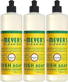 Mrs. Meyers Clean Day Liquid Dish Soap Cruelty Free Formula 16 Oz Pack Of 3