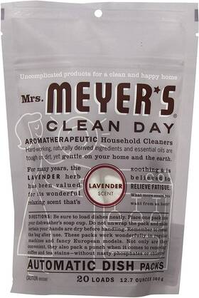 Uk-019 Mrs. Meyers Clean Day Auto Dishwash Packs Lavender 12.7 Ounce