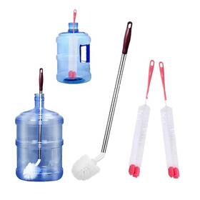 Sts-3 Musibo Bottle Brush Long-handled Bucket Cleaning With 2 Smaller Bendable Bottl
