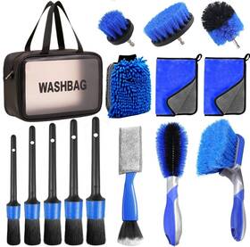 Mveqrrn 657228661270 15pcs Car Wheel Tire Cleaning Brush Setcar Detailing Set For Wheels