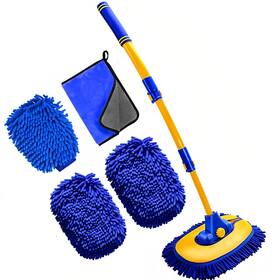 Mveqrrn 657228662215 Upgrade Car Wash Brush Mop With Long Handle Washing Brushes
