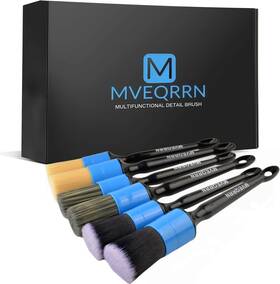 Mveqrrn-2 Mveqrrn 762949924716 6pcs Car Detailing Brush Set-2pcs Boars Hair Brushes 2pcs Ultra