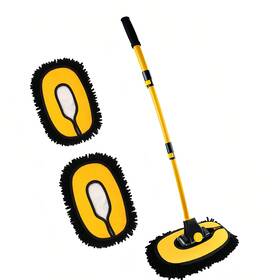 Mveqrrn 786290241759 Upgrade Car Wash Brush Mop With Long Handle Microfiber Mitt Cleaning Supp