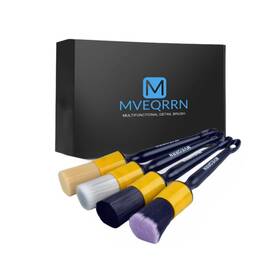 Mvhy-116 Mveqrrn 4pcs Car Detailing Brush Set Boars Hair Ultra Soft No Scratch I... Fast Ship