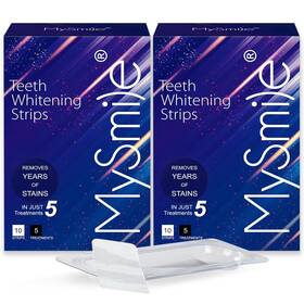 Mysmile 850015714924 Advanced Teeth Whitening Strips 2 Pack 10 Count Of