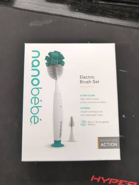 90573818 Nanobebe Electric Cleaning Brush - Teal