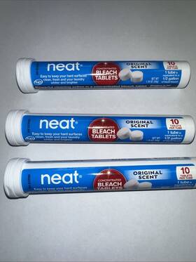 Neat 752541883504 3pk Bleach Tablets Ultra Concentrated Original Scent 10ct Ea 30 Tabs