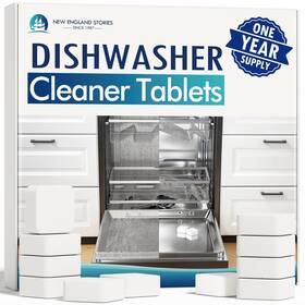 Kfcg25-ywjqj-24 New England Stories Best Deep Cleaning Dishwasher Cleaner Tablets - 24 Pack 1 Year Supply Descaler