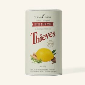 30662 New Young Living Essential Oils Thieves Kitchen And Bath Scrub Factory Sealed