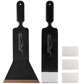 Nt070-bk Newishtool Window Tint Tools Bulldozer Squeegee Kit Black Wide Mouth And Scrubb