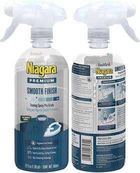 Niagara 017500085826 Spray Starch 22 Oz 2 Pack Trigger Pump Liquid For Ironing