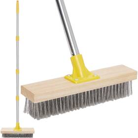 Nkfby2403 Nicofphy Stainless Steel Deck Brushes For Scrubbing Heavy Duty 60 Inch Concrete Floor