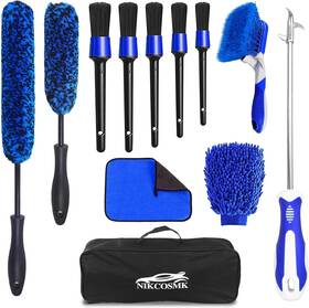 Nikcosmk 313030240279 12pcs Wheel Brush Kit For Cleaning And Tire Rim