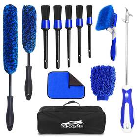 Nikcosmk 768447390794 12pcs Wheel Brush Kit For Cleaning And Tire Rim Car D