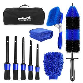 Nikcosmk 768447390886 10pcs Wheel And Tire Brush Car 17inch Long Soft Rim Cleaner
