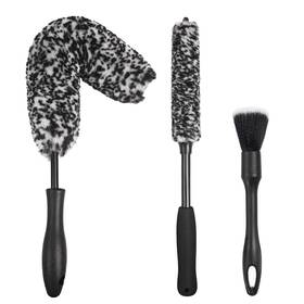 Nikcosmk 768531998868 3pcs Wheel Brush Kit For Cleaning And Tire Rim